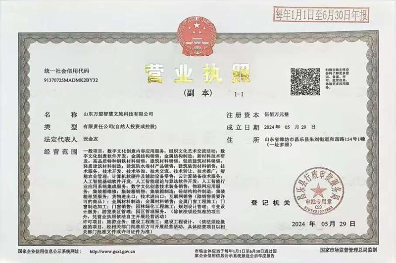 Shandong Wanmeng Smart Culture and Tourism Technology Co., LTD